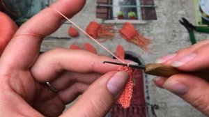 ГЕОРГИН КРЮЧКОМ. ДЕКОР ИНТЕРЬЕРА. БРОШЬ- ЦВЕТОК