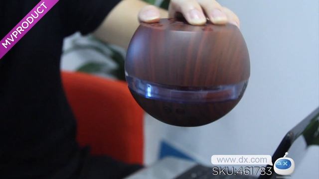 YK30S Ultrasonic Wooden USB Aroma Humidifier Diffuser - Dark Brown смотреть онлайн