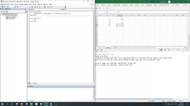 [EXCEL VBA] #2 Thuộc Tính FormulaR1C1 смотреть онлайн