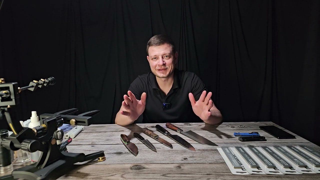 Абразивы TS Prof Alpha из "коробки". Заточка нескольких сталей, микроскоп, первые впечатления. смотреть онлайн