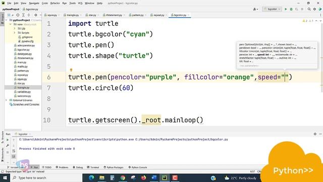 Fill Colors on circles |Python Turtle Graphics | Free Coding Tutorial | web development| Harisystem смотреть онлайн