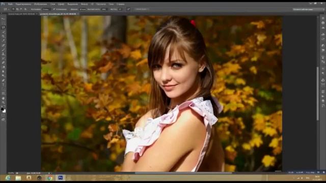 ФОТО СО ЗНАМЕНИТОСТЬЮ - как сделать? Подарок подруге, работа в фотошопе смотреть онлайн