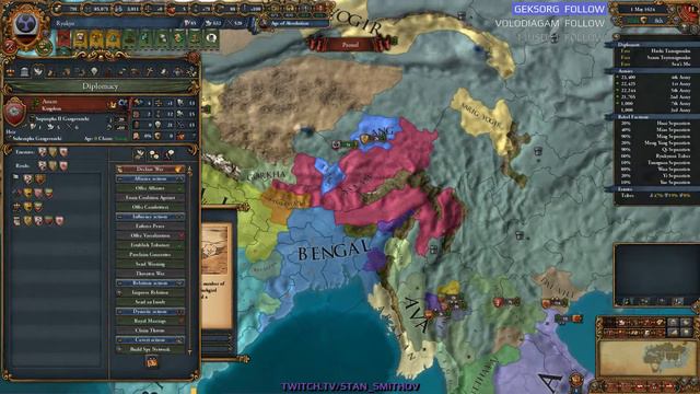 EU4 - Рюкю-Орда - 42 - (The Three Mountains, 1.28.3, Europa Universalis IV, Ryukyu-Horde) смотреть онлайн