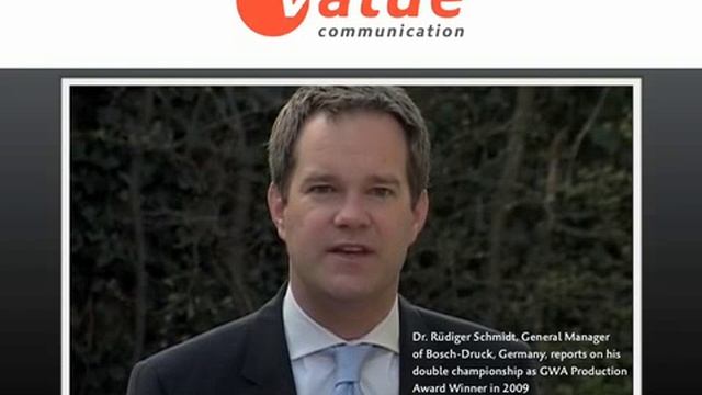 Rüdiger Schmidt About GWA Production Award Championship