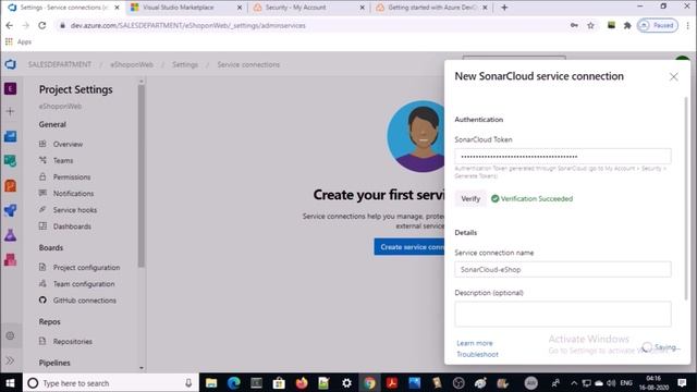 DevSecOps - Azure Devops + SonarCloud + .NET Core Build Pipeline смотреть онлайн