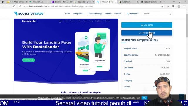 T02 VidsTutorial PHP Bootstrap Responsive, Bootslander, REMIX icon смотреть онлайн