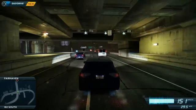 Need For Speed: Most Wanted  Subaru Black Color Running In The City With NItro