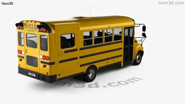 IC BE School Bus 2012 3D model by Hum3D.com смотреть онлайн