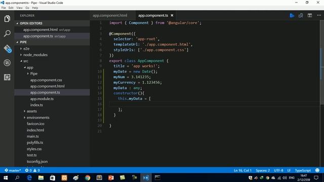 Angular2 CLI #14 การจัดรูปแบบข้อมูลด้วย Pipe & Custom Pipe смотреть онлайн