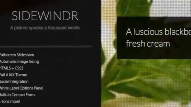 SideWindr Full AJAX Wordpress Theme смотреть онлайн