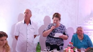БАБУШКА ПОЗДРАВИЛА ОТ ДУШИ ВНУКОВ НА СВАДЬБЕ
