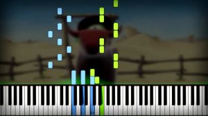 The Gummy Bear Song Piano Tutorial (Sheet Music + midi) Synthesia cover