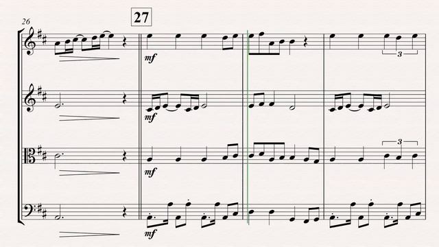 Rainbow by Sia - for String Quartet - Sheet Music 🎶 смотреть онлайн