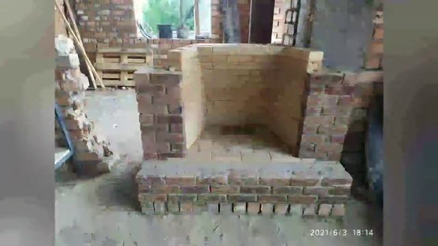 8. Камин из искусственно состаренного кирпича ручной формовки смотреть онлайн