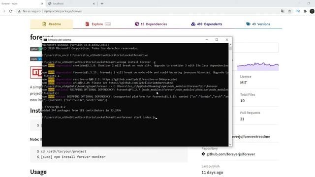 Cómo Utilizar Forever en Node JS || Ejecutar Node JS en Segundo Plano || Background Node JS смотреть онлайн