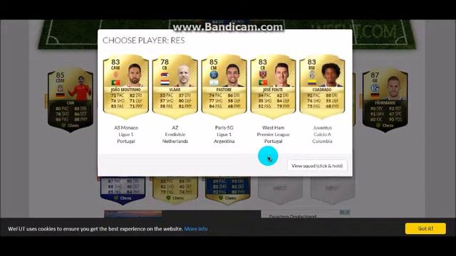 FIFA 17 FUT DRAFT SIMULATOR #03 смотреть онлайн