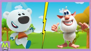 Ми-Ми-Мишки против Говорящего Бубы.Мультяшные Бегалки Кеши и Бубы.Кто Самый Быстрый