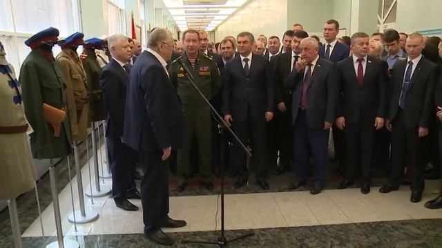 На открытии выставки в ГД «Федеральная служба войск национальной гвардии Российской Федерации» смотреть онлайн