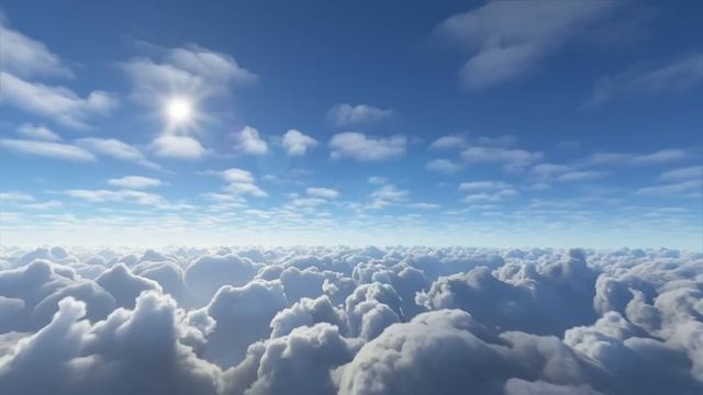 Flying above the clouds, 1 hour, no looping or cuts, no sound смотреть онлайн