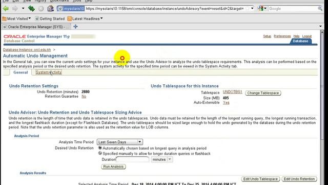 Oracle Config database support flashback 24 hours in Oracle смотреть онлайн