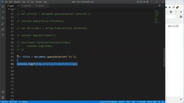 JAVASCRIPT DOM TRAVERSAL EVENT BINDING - Part 20 смотреть онлайн