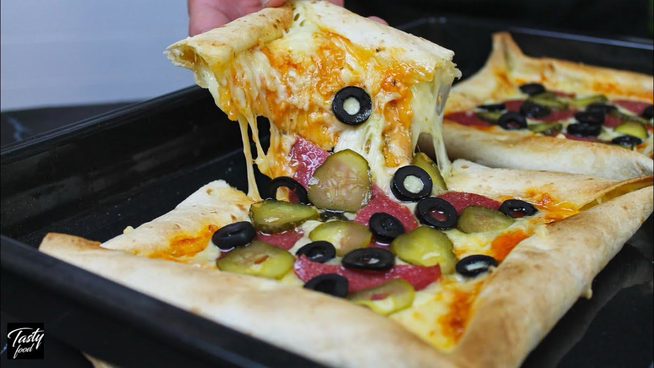 Домашняя Пицца с сырными бортиками за 15 минут, так вкусно! смотреть онлайн