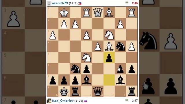 Шахматный блиц - Разгром в ферзевом гамбите смотреть онлайн