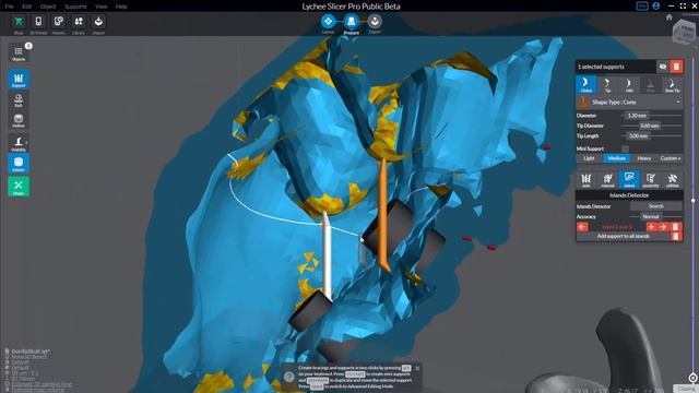 Lychee Slicer 003 - Islands, creating and adjusting supports, parenting, bracing, and more! смотреть онлайн