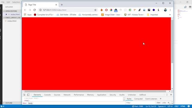How to create fixed layout in css (Hindi) смотреть онлайн