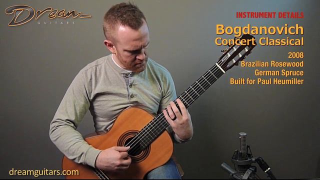 Paul's 2008 Bogdanovich Classical, Brazilian Rosewood & German Spruce смотреть онлайн