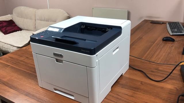 Пробная печать на лазерном керамическом принтере Xerox 6510