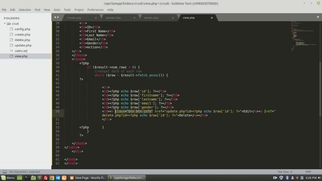 PHP CRUD operations (Create, Read, Update, Delete) смотреть онлайн