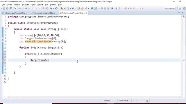 Interview Questions - Java Program to Second Largest and Largest Number смотреть онлайн