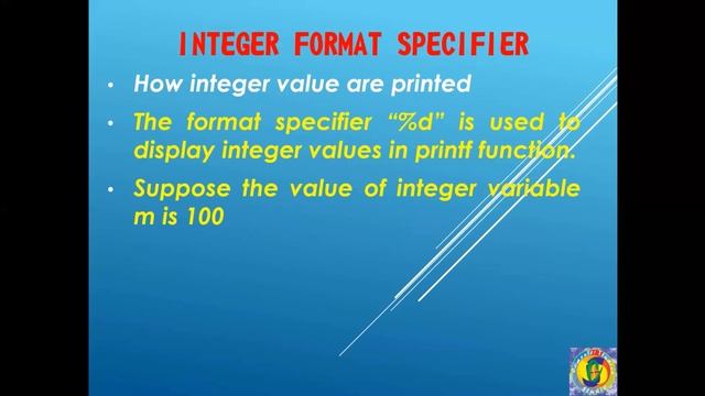 Format Specifier || Integer, character, string and Floating point format specifier In C Language смотреть онлайн