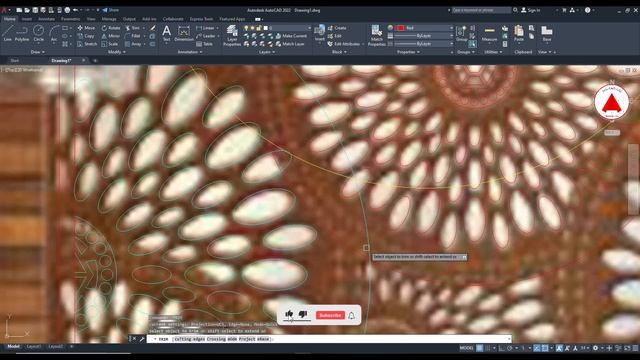 Jali design convert into AutoCAD file for CNC machines. with color changing trick. 02 смотреть онлайн