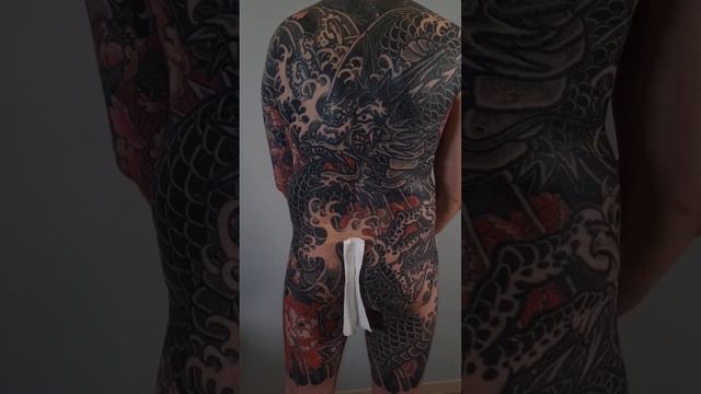 sotebori dragon Japanese tattoo #Japanische Drachentätowierung #Deutschland München смотреть онлайн