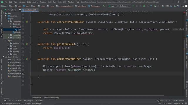 Zoom Recycler | Layout Manager | Android Studio смотреть онлайн