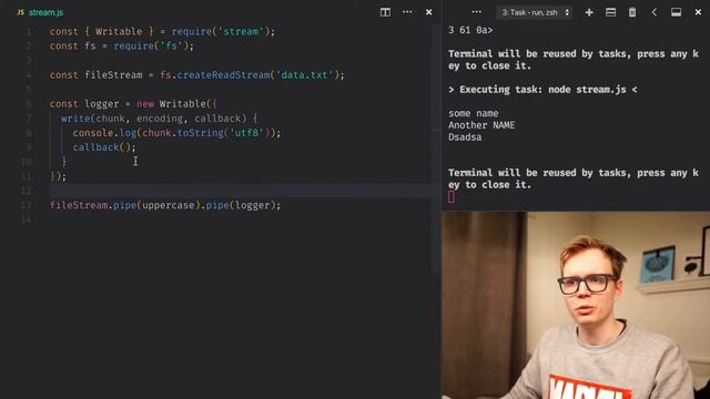 Streams i Node.js: Writable & Transforms смотреть онлайн