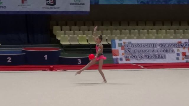 Арина Аверина, мяч. Чемпионат Москвы,19.03.2014.Финал.Многоборье. смотреть онлайн