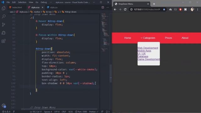 How to create Pure Dropdown Menu | Onclick & Hover | HTML CSS only | смотреть онлайн