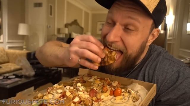 Most Toppings on a Pizza Challenge (World Record?) смотреть онлайн
