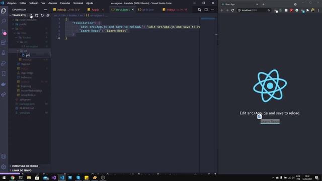 Traduzindo aplicação React com i18n смотреть онлайн