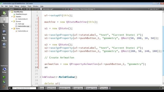Qt5 C++ How To Create State Machine In Qt (QStateMachine, QEventTransition) #23 смотреть онлайн