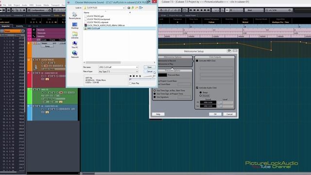 Creating a Click Track in Cubase смотреть онлайн
