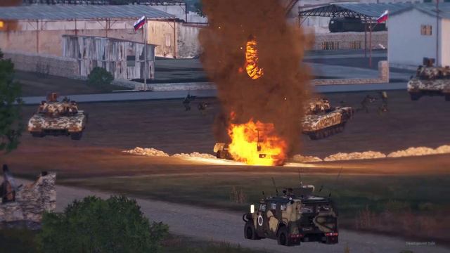 5 minutes ago! US M1A2 ABRAMS Tanks Bombard Russian T 72 Tank Troops and Ka 52 Crocodile Helicopter смотреть онлайн