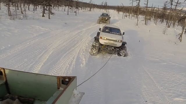 Поездка на озеро Чистое 03.01.2018 (Магадан/Ола)
