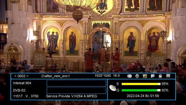 Фиды с Пасхальных служб Intelsat @ 66° E/66° E/Yamal 402 @ 54.9° E смотреть онлайн