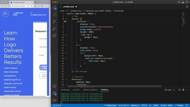 Cómo Usar SASS En Una Landing Page [PARTE 2] смотреть онлайн