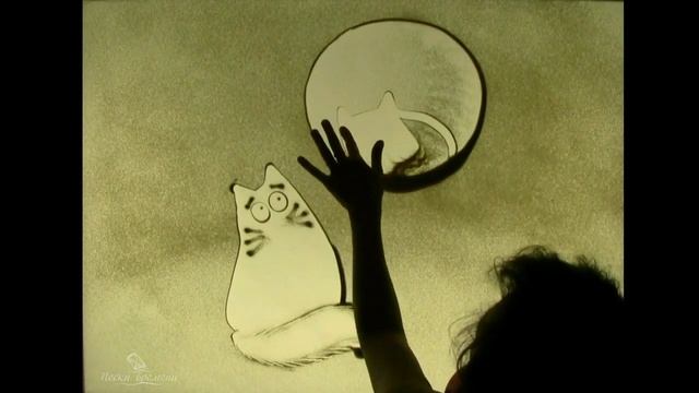 Рисование песком. Пески времени. Видео открытка из песка, песочное шоу Омск.