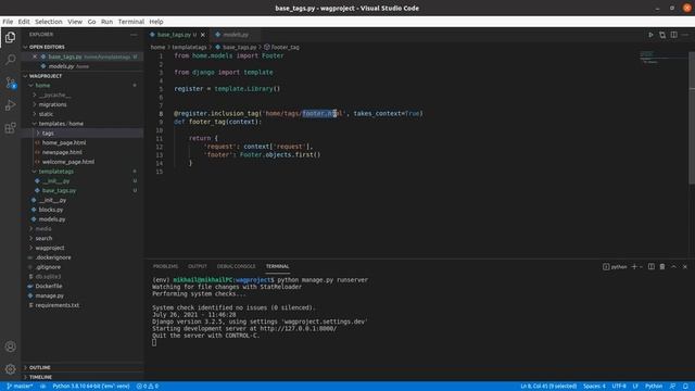 Уроки по Wagtail 14 | Добавление фрагментов к html страниц смотреть онлайн